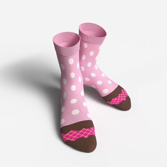 ⭐ 1SOCK2SOCK Women's Donut Crew Socks Fun Cotton Gift Box Multipack (3/6 Pairs) - Picture 6 of 9